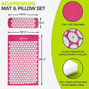 ProsourceFit Acupressure Mat and Pillow Set for Back/Neck Pain Relief - Like New