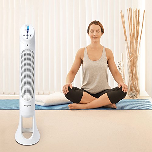 HONEYWELL QUIETSET WHOLE OSCILLATING TOWER FAN 5 SPEED SETTINGS OSCILLATING 80° - Like New