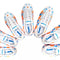FRANKLIN SPORTS SIZE 13 YOUTH SOCCER CLEATS - SIZE: MEN Y-13 - WHITE/ORANGE/BLUE - Like New