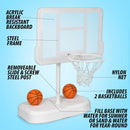 ATOMI POOLSIDE BASKET BALL GAME SET - WHITE - Scratch & Dent