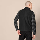 AMAZON ESSENTIALS MEN'S FULL ZIPPED POLAR FLEECE INSULATED VEST - BLACK - SIZE:L - Brand New