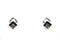 REBECCA MINKOFF BLACK AND WHITE CRYSTAL EARRINGS - BLACK - Brand New