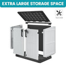 LHBcraft Outdoor Storage Cabinet 36 Cu Ft with Lockable Doors - Ashen/Black - Like New