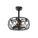 Warehouse of Tiffany CFL-8476S/MB Kjell Matte Black 17" 3-Blade Ceiling Fan - Brand New
