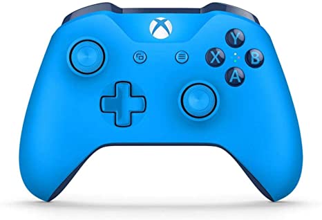 Xbox One Wireless Controller - Blue Vortex CZ2-00161 Like New