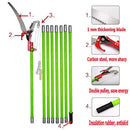 YTFLOT Tree Pole Saws 26 Foot Tree Pole Pruner Tree Pole Saw Trimmer (Green) - Brand New