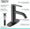 AMAZING FORCE Bathroom Sink Faucet 1.2 GPM (Long Spout) AF0410-11-12 - Black Like New