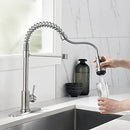 Rainovo Kitchen Faucet Brushed Nickel with 4 Mode Pull Down Sprayer - Like New