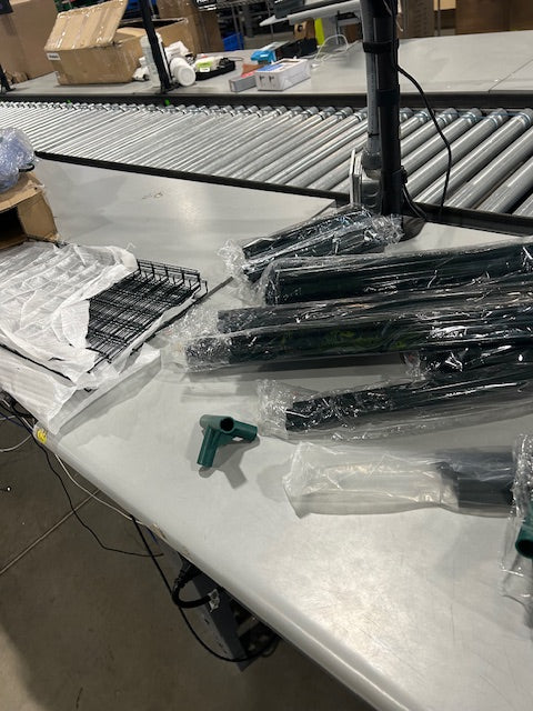 PURE GARDEN LARGE GREENHOUSE 95X35X13 CM - BLACK/GREEN - Like New