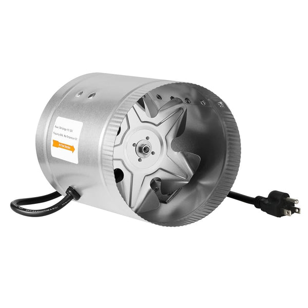 IPOWER 6 INCH 240 CFM INLINE DUCT FAN GLFANXBOOSTER6 - STAINLESS STEEL - Like New