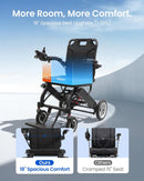 TIVARO 33-POUND ULTRA-LIGHTWEIGHT FOLDING ELECTRIC WHEELCHAIR TIVARO - BLACK - Like New
