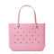 BOGG BAG Original, Large Tote - Blowing Pink Bubbles, White Buttons - Like New