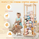 Woodure Stuffed Animal Storage & Organizer, Wooden Cute Zoo Toy Holder - Like New