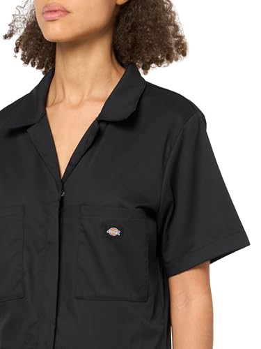 DICKIES WOMENS FLEX COOLING SHORT SLEEVE COVERALLS - LARGE - BLACK - Brand New