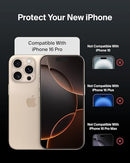 Belkin InvisiGlass Privacy Screen Protector iPhone 16 Pro Scratch-Resistant - Like New