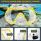 ZEEPORTE Mask Fin Snorkel Set, Size ML/XL 9-13 - BLACK/YELLOW - Like New