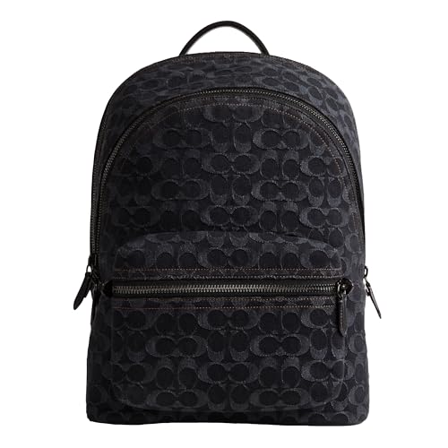 COACH CHARTER BACKPACK IN SIGNATURE DENIM - BLACK DENIM - Like New