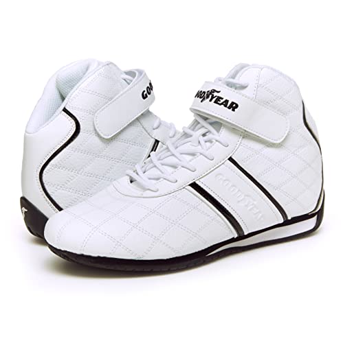 GOODYEAR MENS CLUTCH RACER SNEAKER HIGH-TOP SNEAKERS PU LEATHER MESH SIZE 10 - Brand New