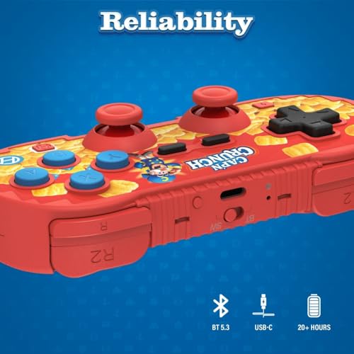HYPERKIN LIMITED EDITION PIXEL ART BLUETOOTH CONTROLLER SWITCH 2/MAC - RED - Like New
