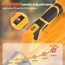 GENERIC CORDLESS LEAF BLOWER WITH 6 ADJUSTABLE WIND SPEED - YELLOW/BLACK - Like New