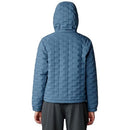OL0543-444 MOUNTAIN HARDWEAR WOMEN LIGHT ZIPPED HOODEY, ADRIATIC, MOON BLUE, L - Brand New