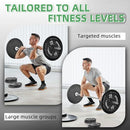 FITVIDS 1 INCH STANDARD BARBELL WEIGHT PLATES, 2.5 LB TO 45 LB - BLACK - Like New