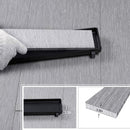 GENERIC 24 INCH LINEAR SHOWER DRAIN MATTE BLACK WITH TILE INSERT COVER - BLACK - Brand New
