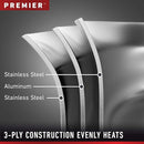 Calphalon Premier Stainless Steel 13-Piece Set 2052666 - Silver Like New