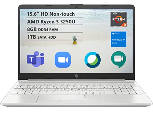 HP LAPTOP 15.6" HD RYZEN 3 3250U 8GB 1TB HDD 15-GW0123OD - NATURAL SILVER Like New