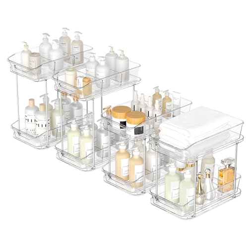 2 Tier Pull-Out Storage Organizer for Bathroom and Kitchen - Like New