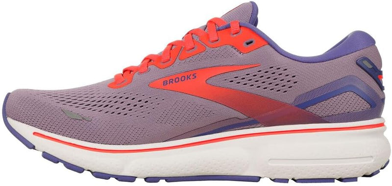 1203801B547 BROOKS WOMEN GHOST 15 NEUTRAL RUNNING SHOE RHAPSODY/IRIS/CORAL, 8.5 Like New