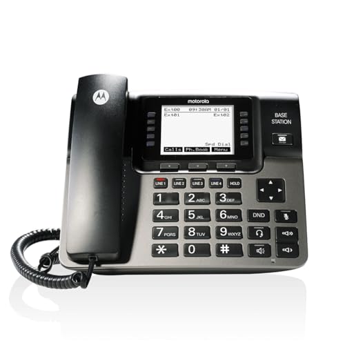 MOTOROLA VOICE ML1000 CORDED BASE STATION - BLACK - Brand New