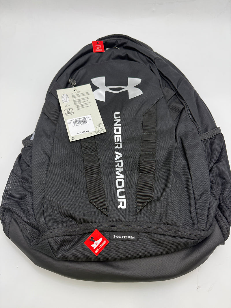 UNDER ARMOUR HUSTLE 5.0 BACKPACK 1361176 - BLACK - Brand New