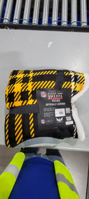 PEGASUS PITTSBURGH STEELERS PEGASUS 50" X 60" PLAYMAKER PLAID ULTRA COZY - Brand New
