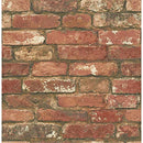 30.75 sq. ft. Red West End Brick Peel and Stick Wallpaper - Brand New