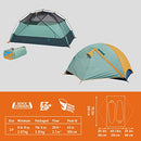 KELTY WIRELESS FREESTANDING CAMPING TENT 2 PEOPLE HUGE INTERIOR - GREEN - Like New