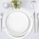 Koyal Wholesale Mirror Charger Plates, Bulk Set of 4 B08LMYQKGX - Silver - Brand New