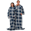 FOCO NFL UNISEX-ADULT NFL TEAM LOGO OVERSIZED WEARABLE THROW BLANKET - Brand New