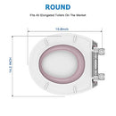 GarveeTech Toilet Seat With Toddler Seat Built In Round PHO0VP6XUY6 - White/Pink - Brand New