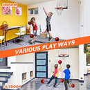 SUPER JOY Mini Basketball Hoop Over The Door Wall Mounted Basketball Hoop Set - Like New