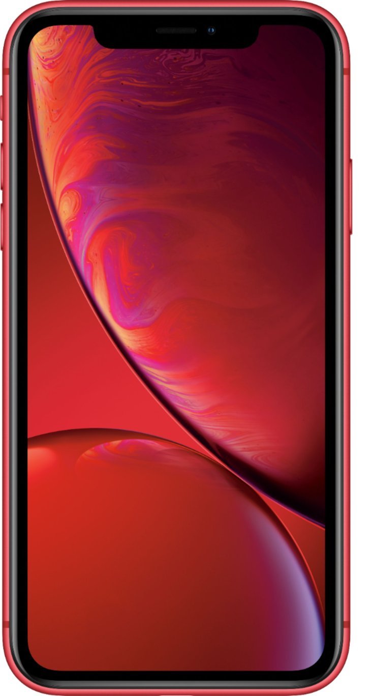 For Parts: Apple iPhone XR 256GB - Unlocked - RED - CRACKED SCREEN