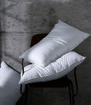 Luxury Goose Feather Bed Pillows 1200 Thread Count 100% Pure Cotton-2 Pack - Brand New