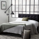 EDENBROOK HAWTHORNE FAUX LEATHER HEADBOARD - MODERN, KING/CAL - Scratch & Dent