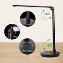 LED Desk Lamp, Consciot 12W Desk Light 5 Modes 7 Brightness Levels - Black - Like New