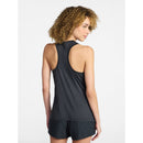ATHLETIC WORKS WOMEN'S BUTTERCORE RACERBACK TANK TOP - SIZE: L - BLACK SOOT DD - Brand New