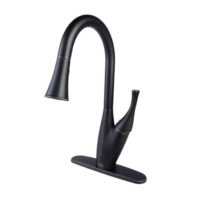FLOW PULL DOWN KITCHEN FAUCETS X SERIES SINGLE-HANDLE SPRAYER, OIL-RUBBED BRONZE - Like New
