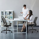 AFO ERGONOMIC HOME OFFICE DESK CHAIRS MID BACK ROCKING MODE 360 SWIRL - BLACK - Like New