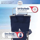 RIO BRANDS RIO BEACH WONDER WHEELER DELUXE UTILITY LAWN BEACH FOLDABLE - NAVY - Like New