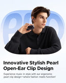 SOUNDPEATS PEARLCLIP PRO EAR ULTRA OPEN EAR EARBUDS WIRELESS HEADPHONES - BLACK - Like New