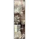 Superior Indoor Area Runner, Jute Backed, Modern Floral Decor, 2' 7" x 8', Beige - Brand New